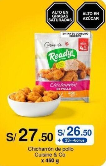Metro Chicharrón de pollo Cuisine & Co x 450 g oferta