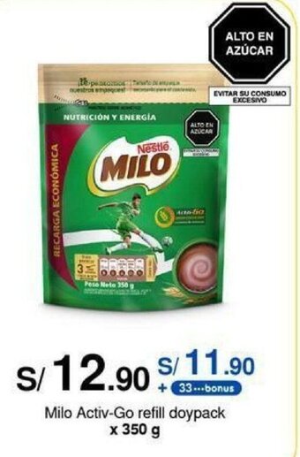 Metro Milo Activ-Go refill doypack x 350 g oferta