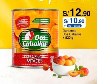 Metro Duraznos Dos Caballos x 820 g oferta