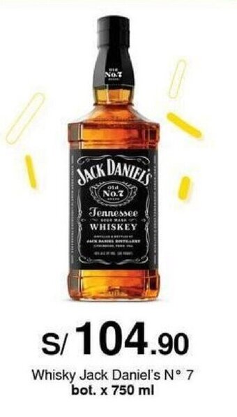 Metro Whisky Jack Daniel's N° 7 bot. x 750 ml oferta