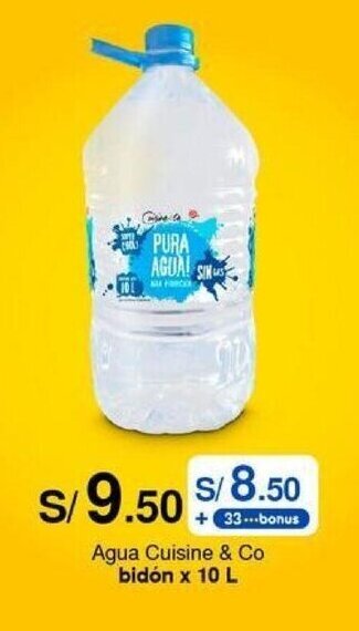 Metro Agua Cuisine & Co bidón x 10 L oferta