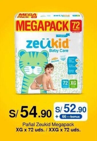 Metro Pañal zeükid Megapack XG / XXG x 72 uds. oferta
