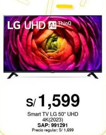 Metro Smart TV LG 50" UHD 4K(2023) oferta