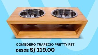 Wong COMEDERO TRAPECIO PRETTY PET oferta