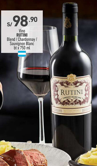 Vivanda Vino RUTINI Blend / Chardonnay / Sauvignon Blanc bt x 750 ml oferta