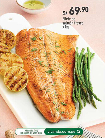 Vivanda Filete de salmón fresco x kg oferta
