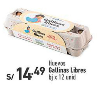 Vivanda Huevos Gallinas libres bj x 12 unid oferta
