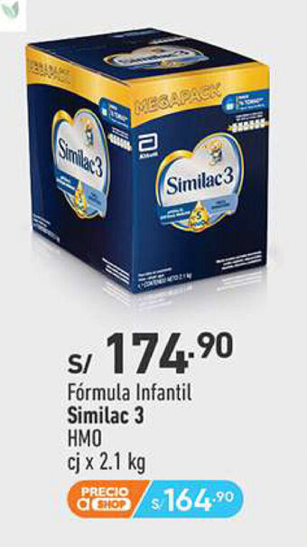 Vivanda Fórmula Infantil Similac 3 HMO cj x 2.1 kg oferta