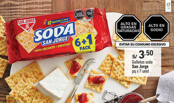 Vivanda Galletas soda San Jorge pq x 7 unid oferta