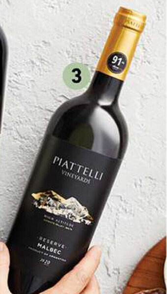 Vivanda Vino Piattelli Reserva bt x 750 ml oferta