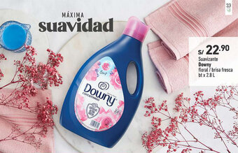 Vivanda Suavizante Downy floral / brisa fresca bt x 2.8 L oferta