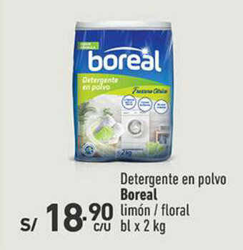 Vivanda Detergente en polvo Boreal limón / floral bl x 2 kg oferta