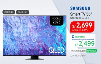 Hiraoka SAMSUNG Smart TV 55" QN55Q80CAGXPE oferta
