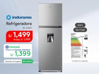 Hiraoka indurama Refrigeradora oferta