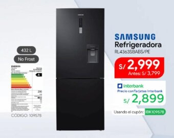 Hiraoka SAMSUNG Refrigeradora oferta