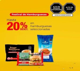 Metro en hamburguesas seleccionadas oferta