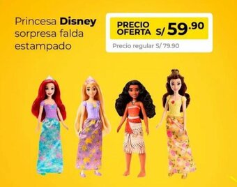 Metro Princesa Disney sorpresa falda estampado oferta