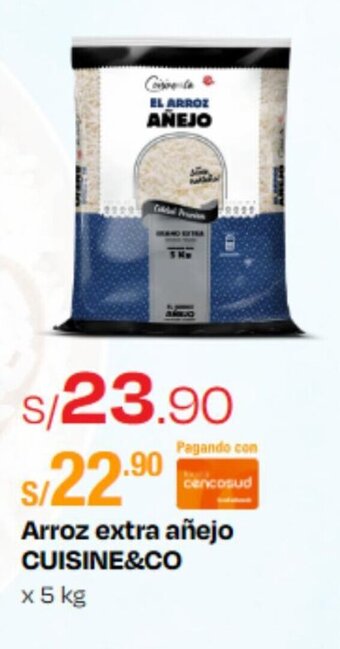 Wong Arroz extra añejo CUISINE&CO x 5 kg oferta