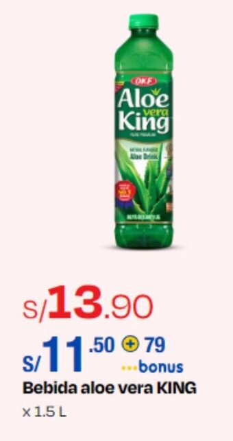 Wong Bebida aloe vera KING x 1.5 L oferta