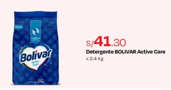 Wong Detergente BOLIVAR Active Care x 2.4 kg oferta