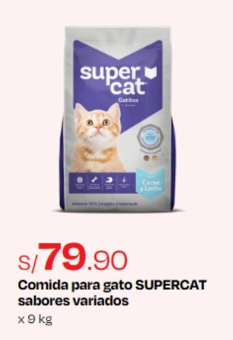 Wong Comida para gato SUPERCAT sabores variados x 9 kg oferta