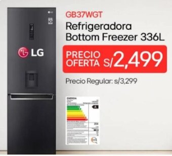 Metro LG Refrigeradora Bottom Freezer 336L oferta
