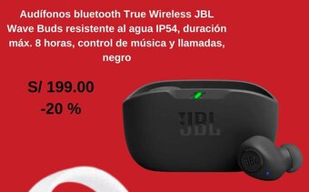 Coolbox Coolbox Audífonos bluetooth True Wireless JBL oferta