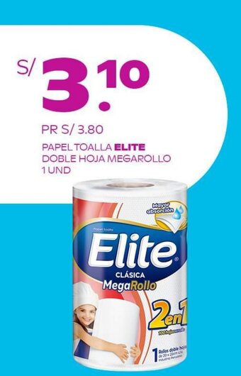 Tambo PAPEL TOALLA ELITE DOBLE HOJA MEGAROLLO 1 UND oferta