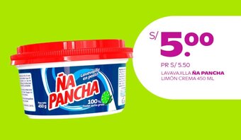 Tambo LAVAVAJILLA ÑA PANCHA LIMÓN CREMA 450 ML oferta