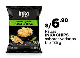 Plaza Vea Papas INKA CHIPS sabores variados bl x 135 g oferta