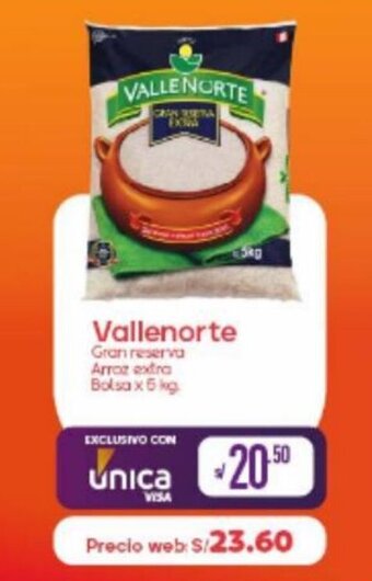 Vega Vallenorte Gran reserva Arroz extra Bolsa x 5 kg oferta
