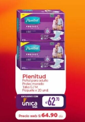 Vega Plenitud Pañal para adulto Protec morado Talla G/M Paquete x 20 und oferta