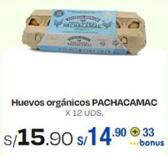 Wong Huevos orgánicos PACHACAMAC x 12 uds. oferta