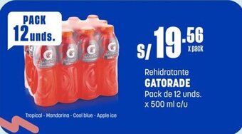 Makro Rehidratante GATORADE Pack de 12 unds. x 500 ml c/u oferta