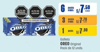 Makro Galleta OREO Original Pack de 12 unds. oferta