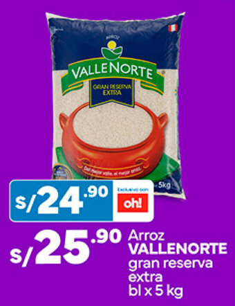 Arroz VALLENORTE gran reserva extra bl x 5 kg
