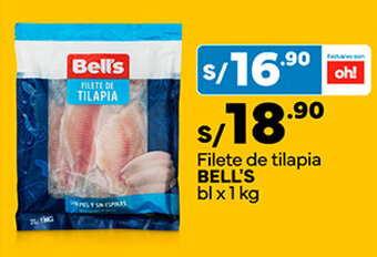 Plaza Vea Filete de tilapia BELL'S bl x 1 kg oferta