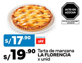Plaza Vea Tarta de manzana LA FLORENCIA x unid oferta