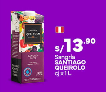 Plaza Vea Sangría SANTIAGO QUEIROLO cj x1L oferta