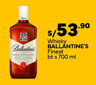 Plaza Vea Whisky BALLÁNTINE'S Finest bt x 700 ml oferta