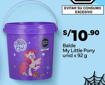 Plaza Vea Balde My Little Pony unid x 92 g oferta