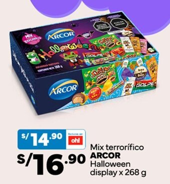 Plaza Vea Mix terrorífico ARCOR Halloween display x 268 g oferta