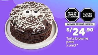 Plaza Vea Torta brownie petit x unid oferta
