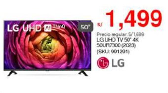 Metro LG UHD TV 50" 4K 50UR7300 (2023) oferta