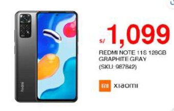 Metro XIAOMI REDMI NOTE 11S 128GB GRAPHITE GRAY oferta