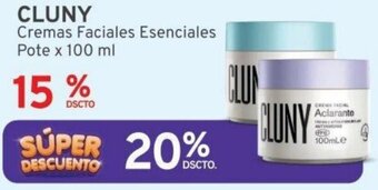 Mifarma CLUNY Cremas Faciales Esenciales Pote x 100 ml oferta