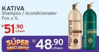 Mifarma KATIVA Shampoo / Acondicionador Fco. x 1L oferta