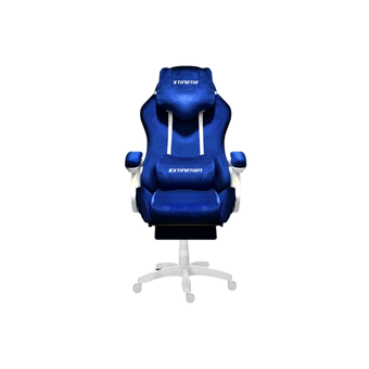 Tiendas EFE Silla gamer extingtion sapp gamuza azul oferta