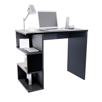 Tiendas EFE Escritorio movenda muebles marilia 90cm negro oferta
