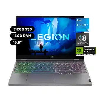Tiendas EFE Laptop gamer lenovo legion 5i 15.6 intel core i5 12a gen 8 núcleos 16gb 512gb ssd nvidia rtx3050 82rc00ehlm oferta